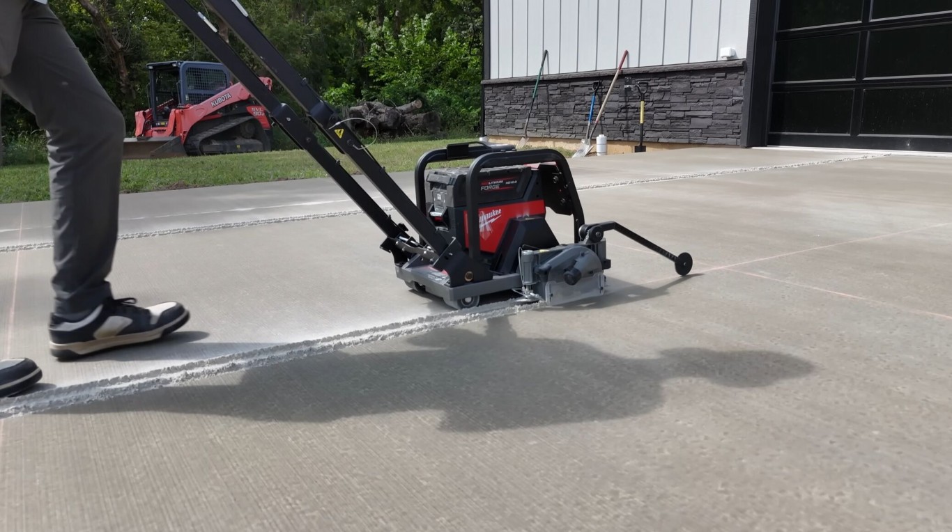 Smooth concrete flatwork and walkway installation